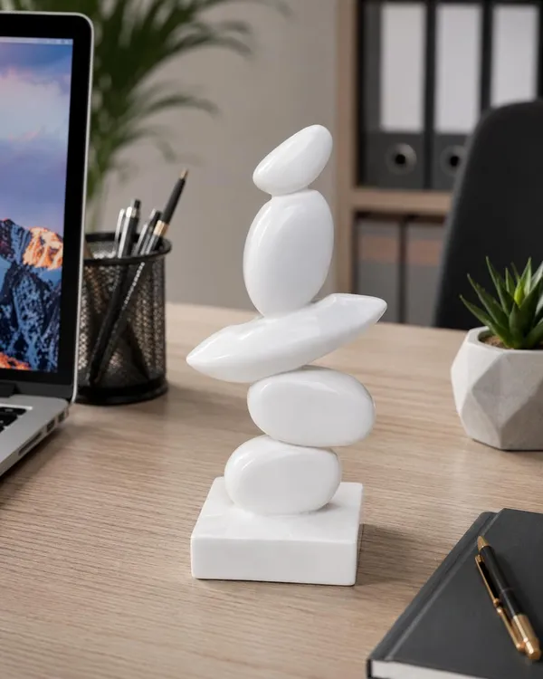 Equilibrium_Stacked_Stone_Sculpture_300mm_Glossy_Finish