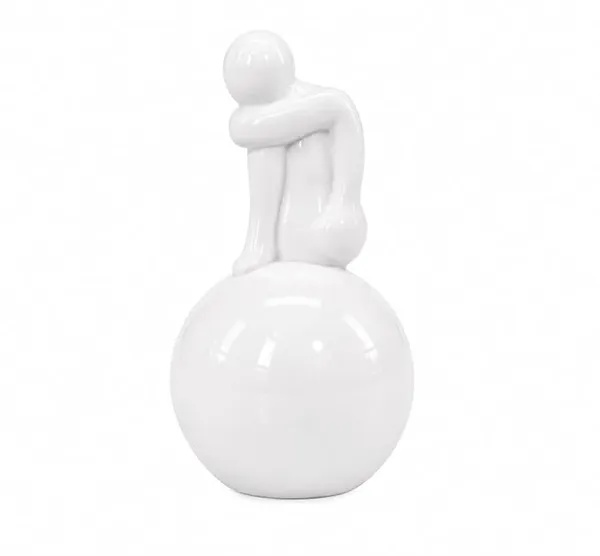 Globus_Thinker_Nano_Marble_Showpiece_for_Home_Decor,_White