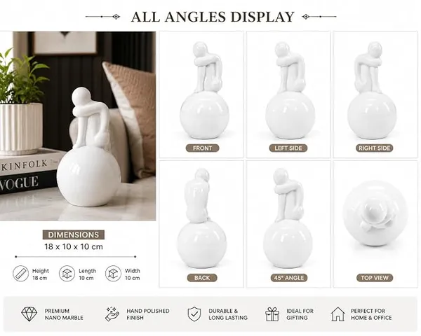 Globus_Thinker_Nano_Marble_Showpiece_for_Home_Decor,_White