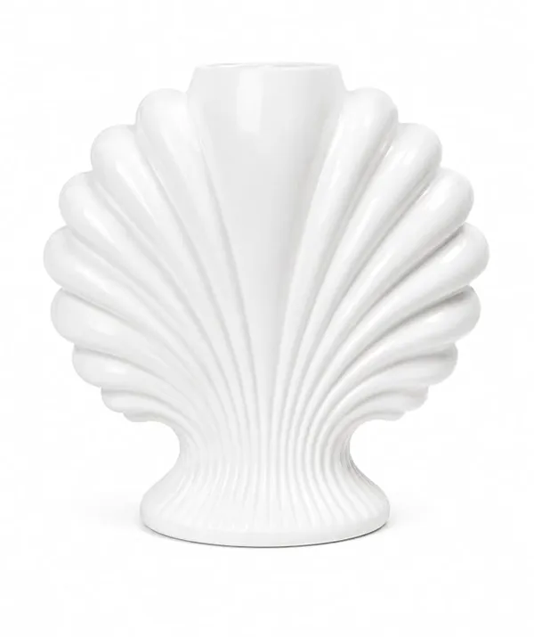 Nerina_Nano_Marble_Shell_Vase_for_Home_Decor,_White