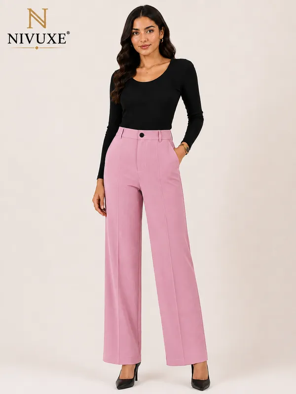 Pink_Polyester_Premium_Trouser_&_Pant_For_Women