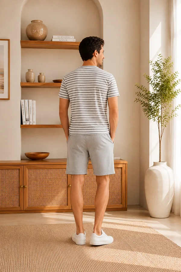 Grey_Polyester_Premium_Men'S_Co-Ord_Set_&_Chadda_Apir_For_Men