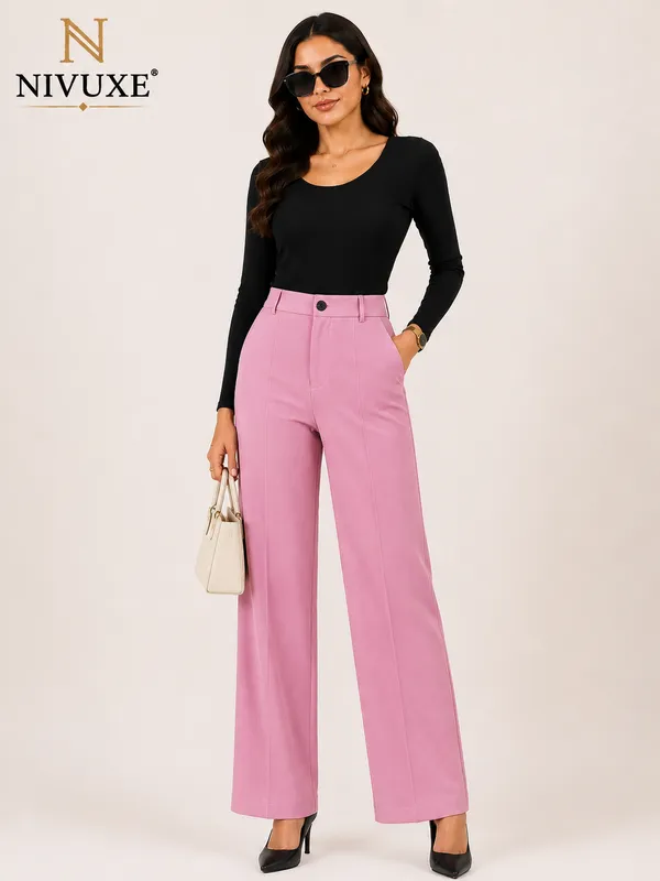 Pink_Polyester_Premium_Trouser_&_Pant_For_Women