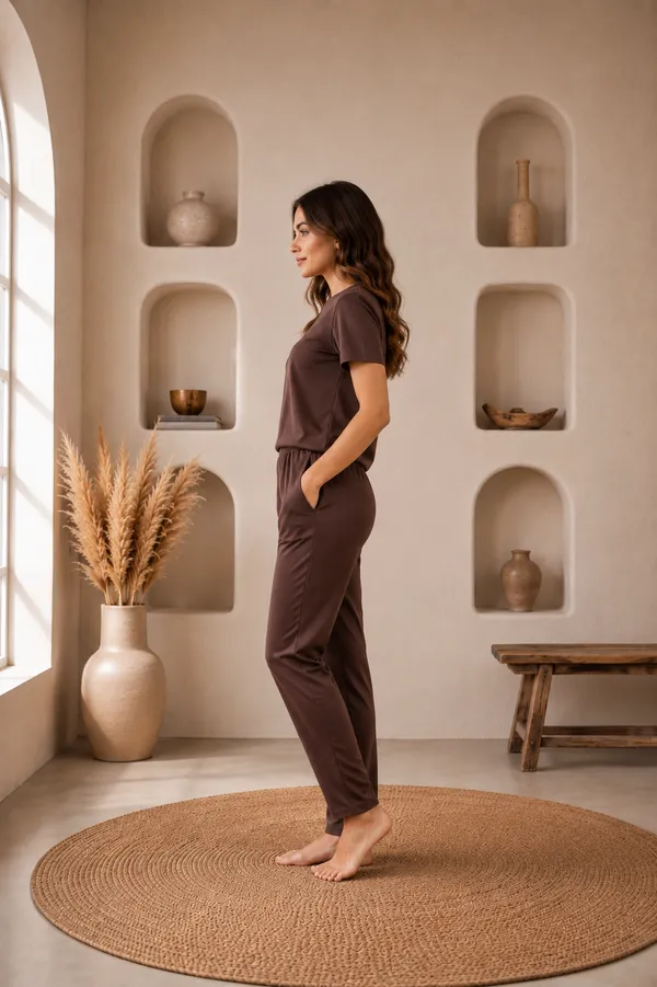Brown_Polyester_Premium_Co-Ord_Set_For_Women