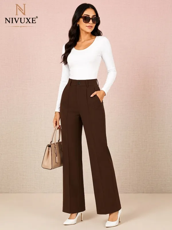 Brown_Polyester_Premium_Trouser_&_Pant_For_Women