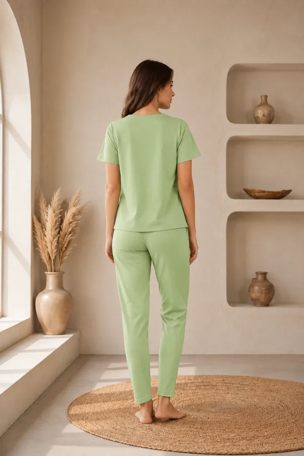 Pista_And_Parrot_Green_Polyester_Premium_Co-Ord_Set_For_Women