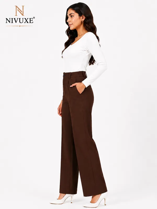 Brown_Polyester_Premium_Trouser_&_Pant_For_Women