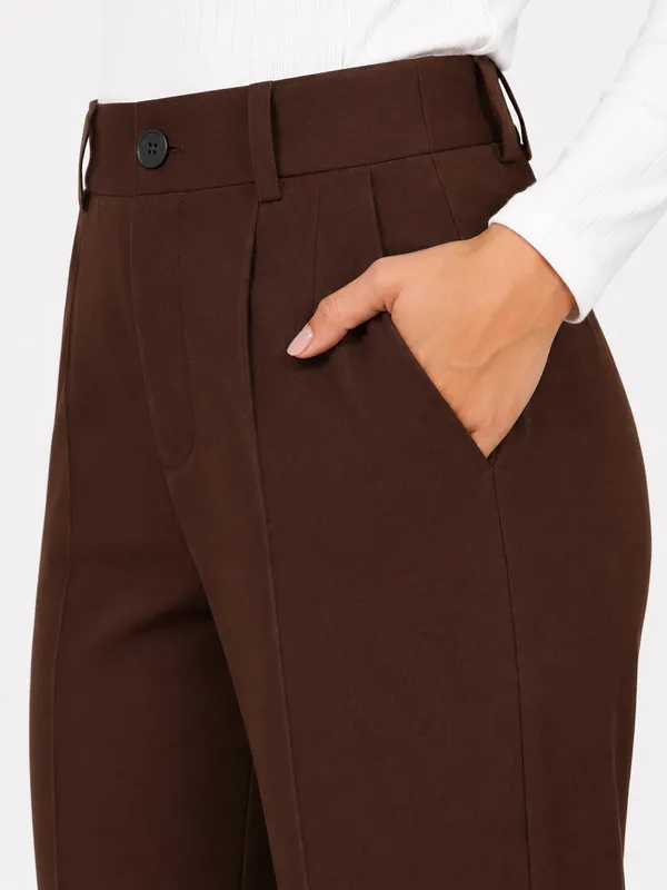 Brown_Polyester_Premium_Trouser_&_Pant_For_Women