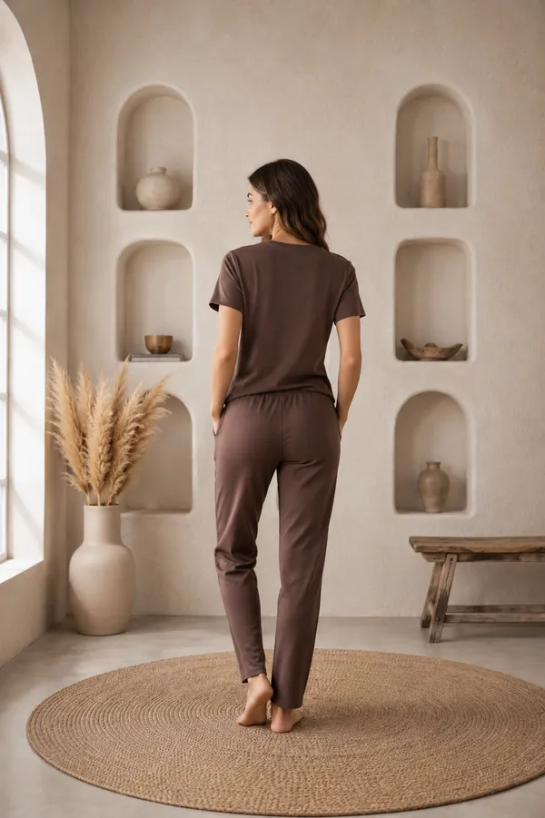 Brown_Polyester_Premium_Co-Ord_Set_For_Women