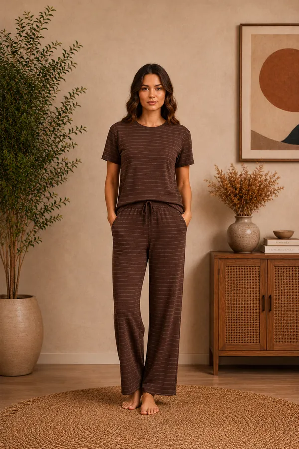 Brown_Polyester_Premium_Co-Ord_Set_For_Women