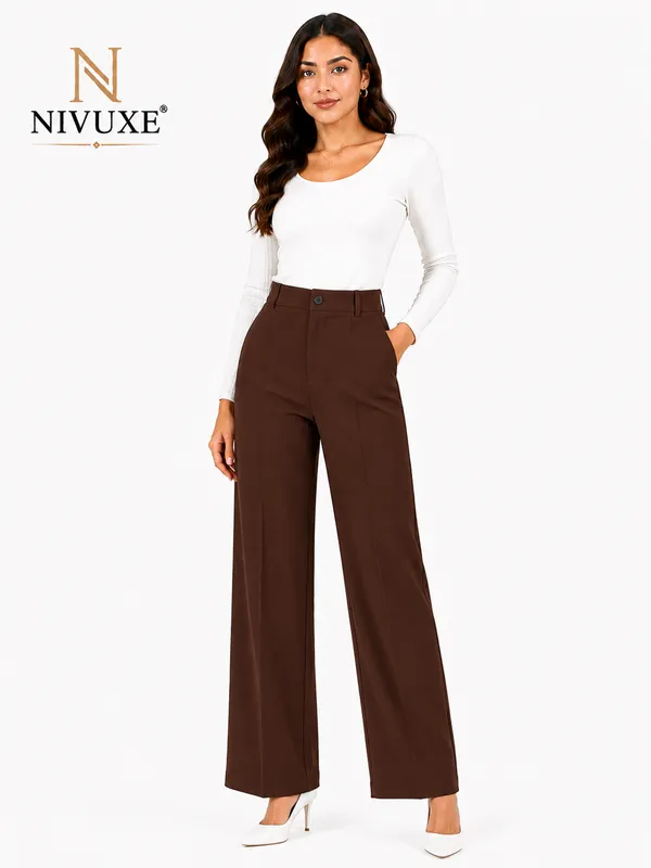 Brown_Polyester_Premium_Trouser_&_Pant_For_Women