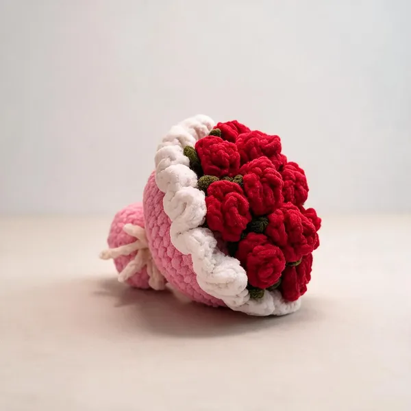 Multicolour_Sheep_Wool_Thread_Floral_Arrangement_For_Home_&_Table_Decor