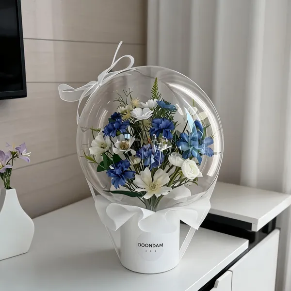 Multicolour_Sheep_Wool_Thread_Floral_Arrangement_For_Home_&_Table_Decor