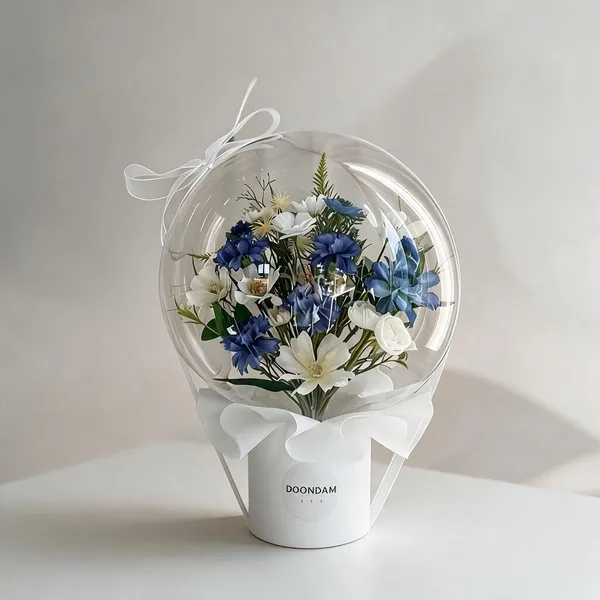 Multicolour_Sheep_Wool_Thread_Floral_Arrangement_For_Home_&_Table_Decor