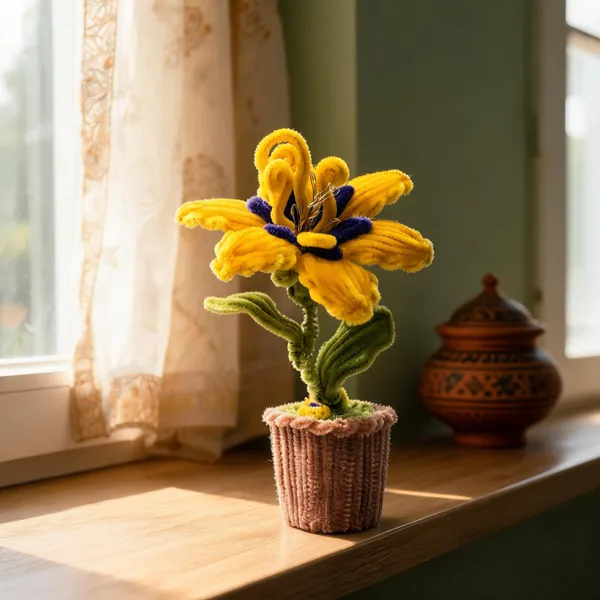 Multicolour_Sheep_Wool_Thread_Artificial_Plant_For_Home_&_Room_Decor
