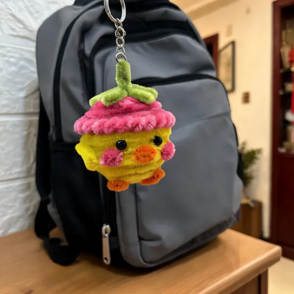 Multicolour_Sheep_Wool_Thread_Plush_Keychain_For_Kids_&_Plush_Toy_Lovers