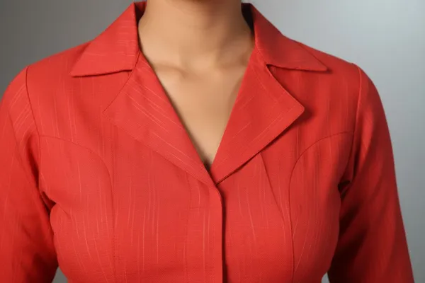 Black_Cotton_V-Neck_Blouse_And_Orange_Cotton_Lapel_Collar_Smocking_Blouse_For_Women
