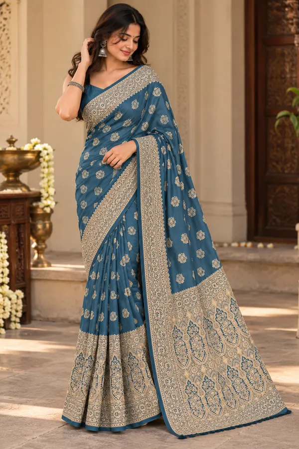 Blue_Printed_Saree_for_Women