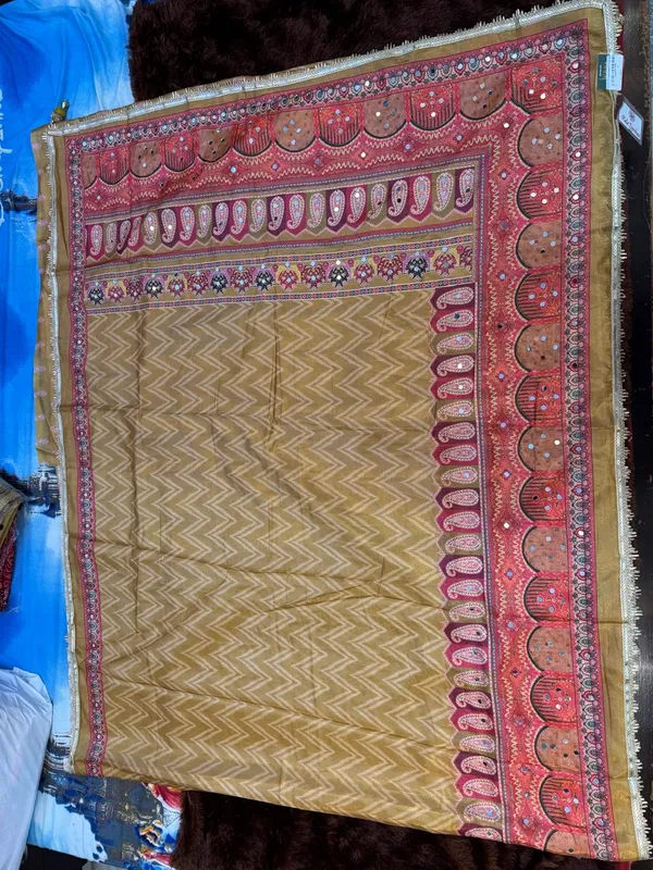 Mustard_Maroon_Printed_Shawl_With_Decorative_Border_for_Women