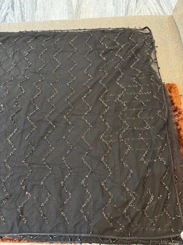 Black_Net_Sequin_Saree_For_Women
