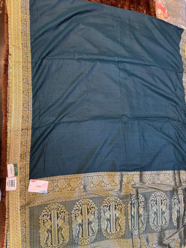 Blue_Brocade_Saree_for_Women