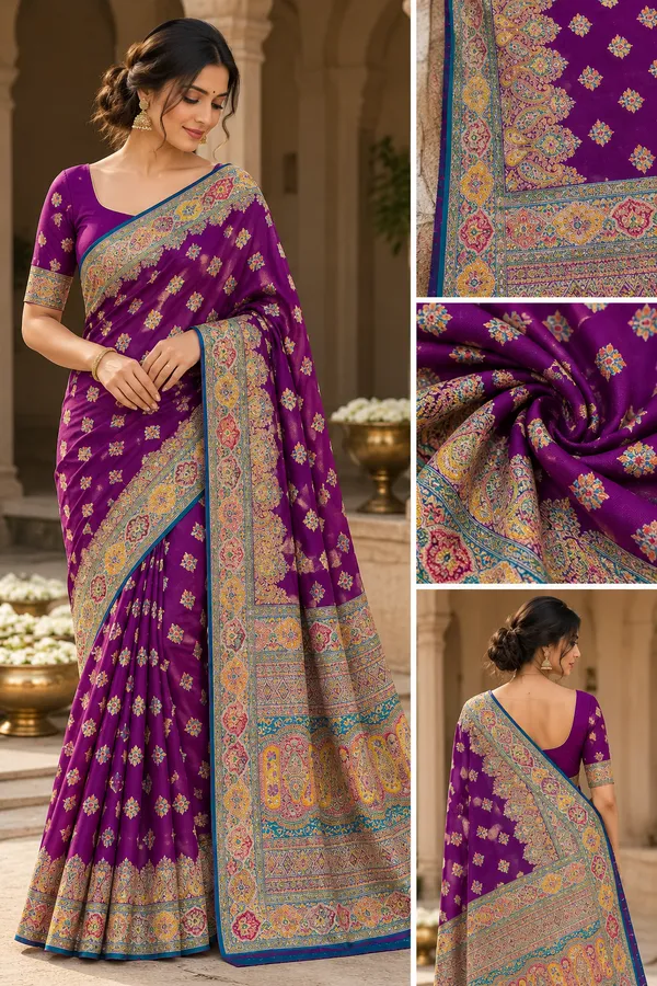 Purple_Silk_Pashmina_Paisley_Pattern_Saree_For_Women