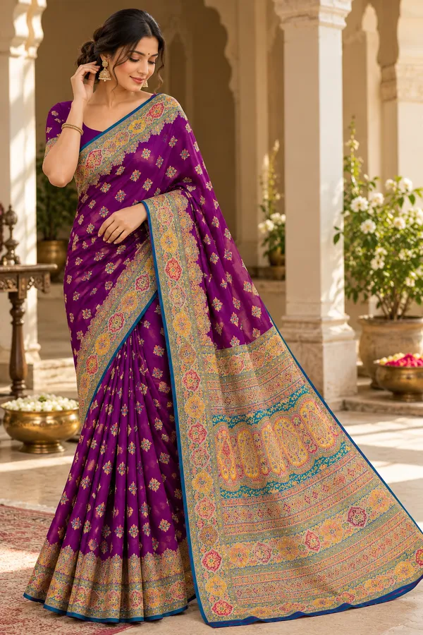 Purple_Silk_Pashmina_Paisley_Pattern_Saree_For_Women