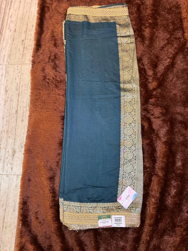 Blue_Brocade_Saree_for_Women