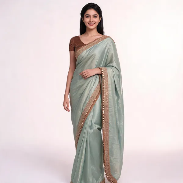 Sage_Green_Soft_Silk_Woven_Border_Saree_For_Women