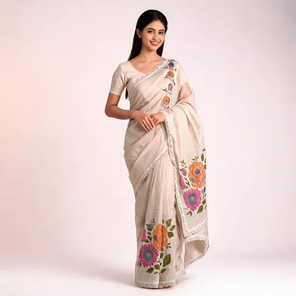White_Fendy_Sheer_Floral_Embroidered_Saree_For_Women