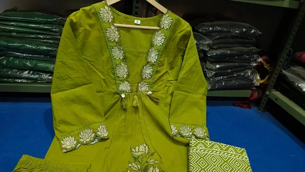 Olive_Green_Cotton_Straight_Floral_Kurta_Salwar_Dupatta_Set_For_Women