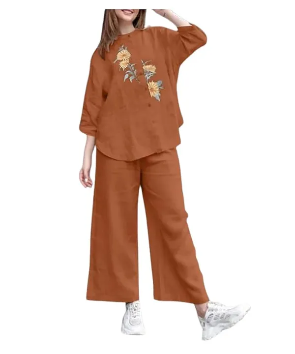 Brown_Relaxed_Fit_Co-Ord_Set_for_Women