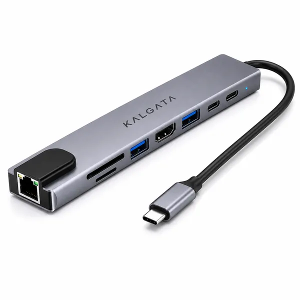 Kalgata_Grey_Aluminium_8-In-1_Usb-C_Hub_With_4K_Hdmi