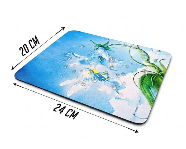 Blue_Floral_Print_Mouse_Pad