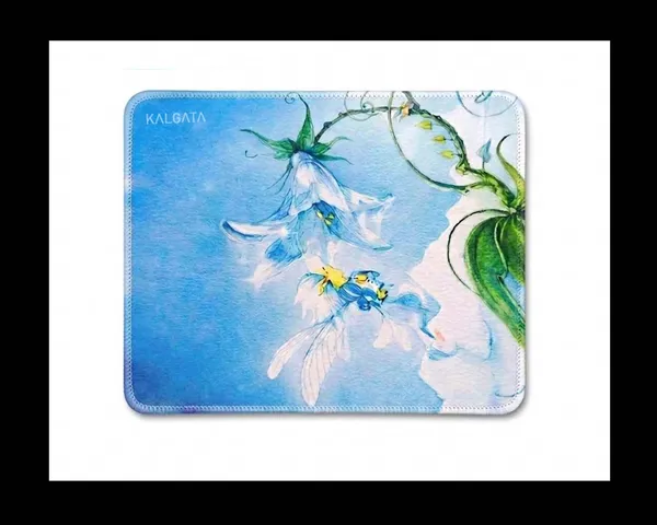 Blue_Floral_Print_Mouse_Pad