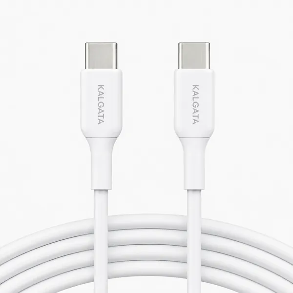White_Type_C_To_Type_C_Coiled_Charging_Cable