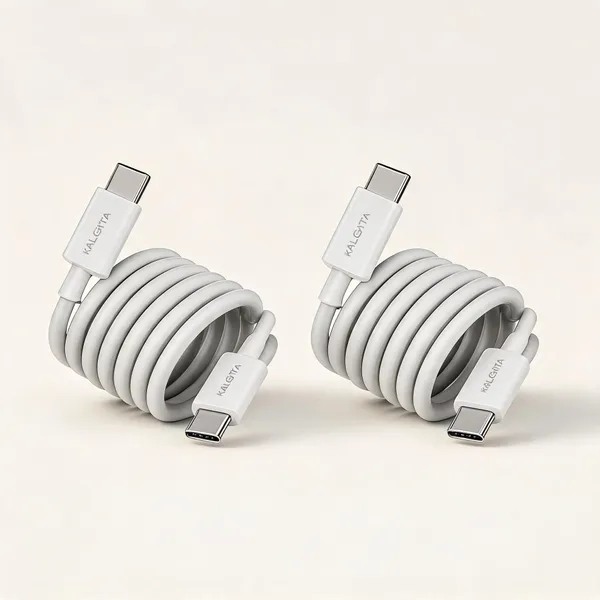 Kalgata_White_Tpa_Coiled_Usb-C_To_Usb-C_Charging_Cable_Pack_of_2