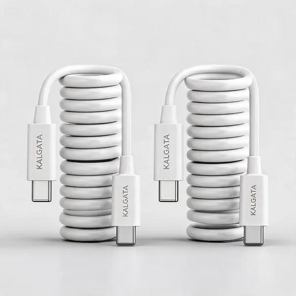 Kalgata_White_Tpa_Coiled_Usb-C_To_Usb-C_Charging_Cable_Pack_of_2