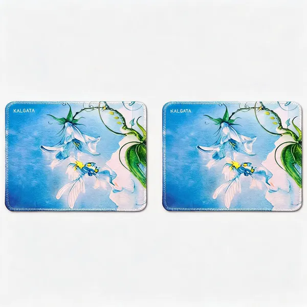 Kalgata_Blue_Floral_Print_Rubber_Mouse_Pad_Pack_of_2