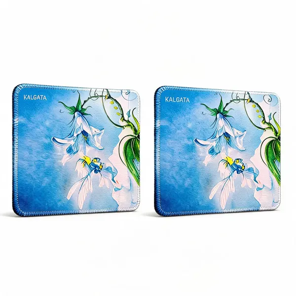 Kalgata_Blue_Floral_Print_Rubber_Mouse_Pad_Pack_of_2