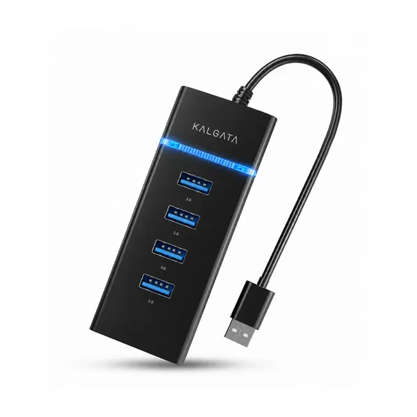 Kalgata_Black_Aluminium_Usb_3.0_Four-Port_Hub_Pack_of_2