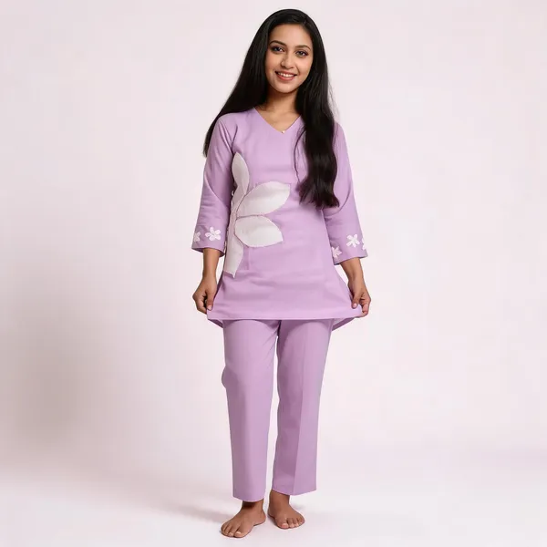 Lavender_Cotton_Embroidered_Coord_Set_For_Women