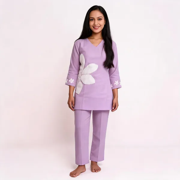 Lavender_Cotton_Embroidered_Coord_Set_For_Women