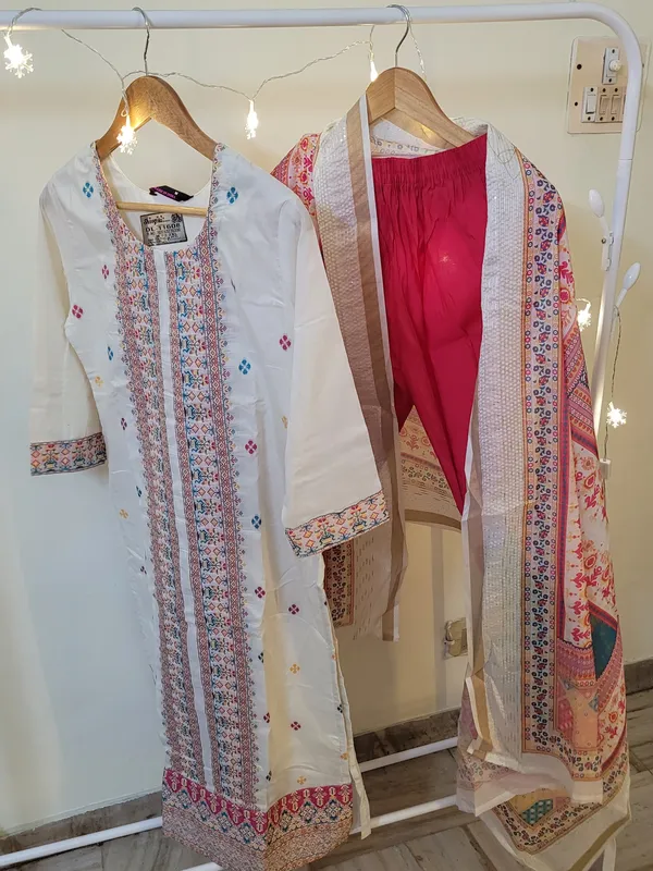 White_Chennon_Printed_Straight_Kurta_Set_For_Women