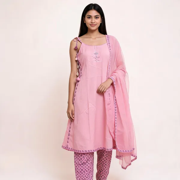 Baby_Pink_Pure_Cotton_Embroidered_Anarkali_Kurta_Set_For_Women