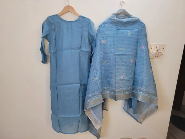 Sky_Blue_Mal_Chanderi_Straight_Embroidered_Kurta_Set_For_Women