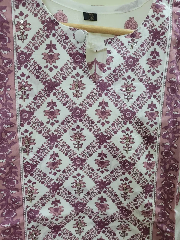 White_Pure_Cotton_Printed_Straight_Kurta_Set_With_Dupatta_For_Women