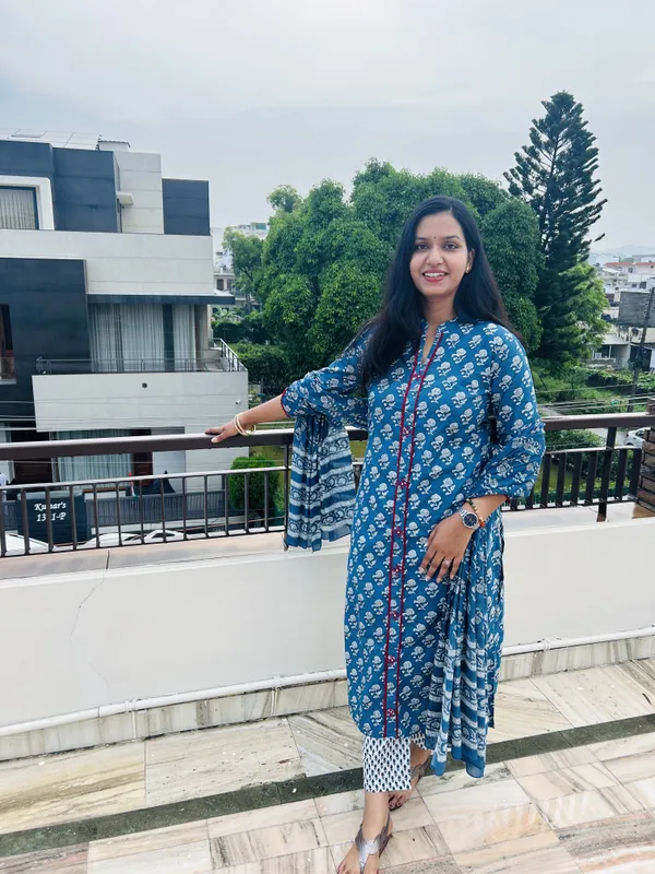 Blue_Pure_Cotton_Printed_Straight_Kurta_Set_For_Women