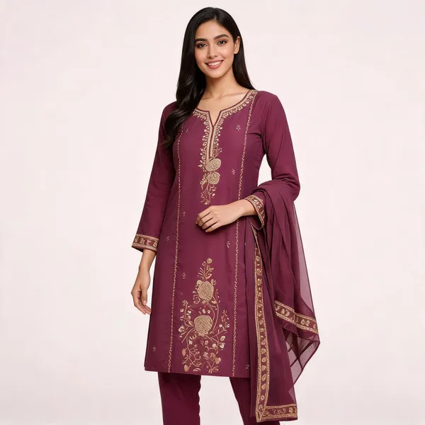 Purple_Rayon_Cotton_Straight_Embroidered_Kurta_Set_For_Women