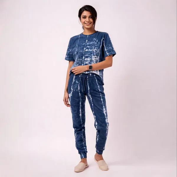 Navy_Tie-Dye_Cotton_Relaxed_Fit_Jogger_Pants_Co_Ord_Set_For_Women